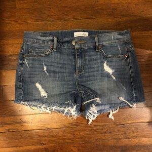 LOFT cut off denim shorts size 4